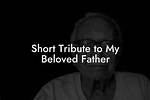 A Tribute to a Beloved Assistant |