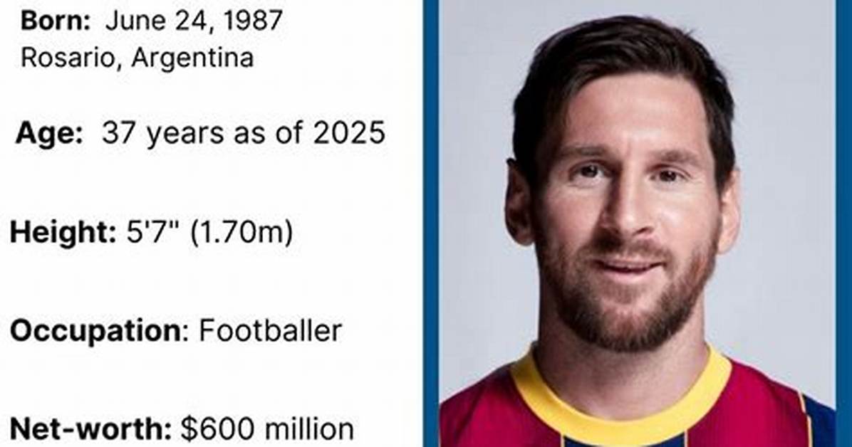 Bio, Age, Height, and Facts About Messi