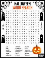 Halloween Word Search Printable Puzzles