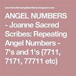 Repeating Angel Numbers - 7'S and 1'S (7711, 7171, 77711 Etc)