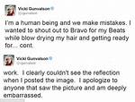 Rhoc Star Vicki Gunvalson Apologizes for 'Accidental' Naked Instagram Snap