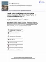 Synthesising Deliberative Democracy and Environmental Sustainability: Lessons from the Stanage Forum - ePrints