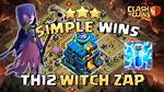 Th12 Zap Quake Witch Attack Strategy in Clash of Clans