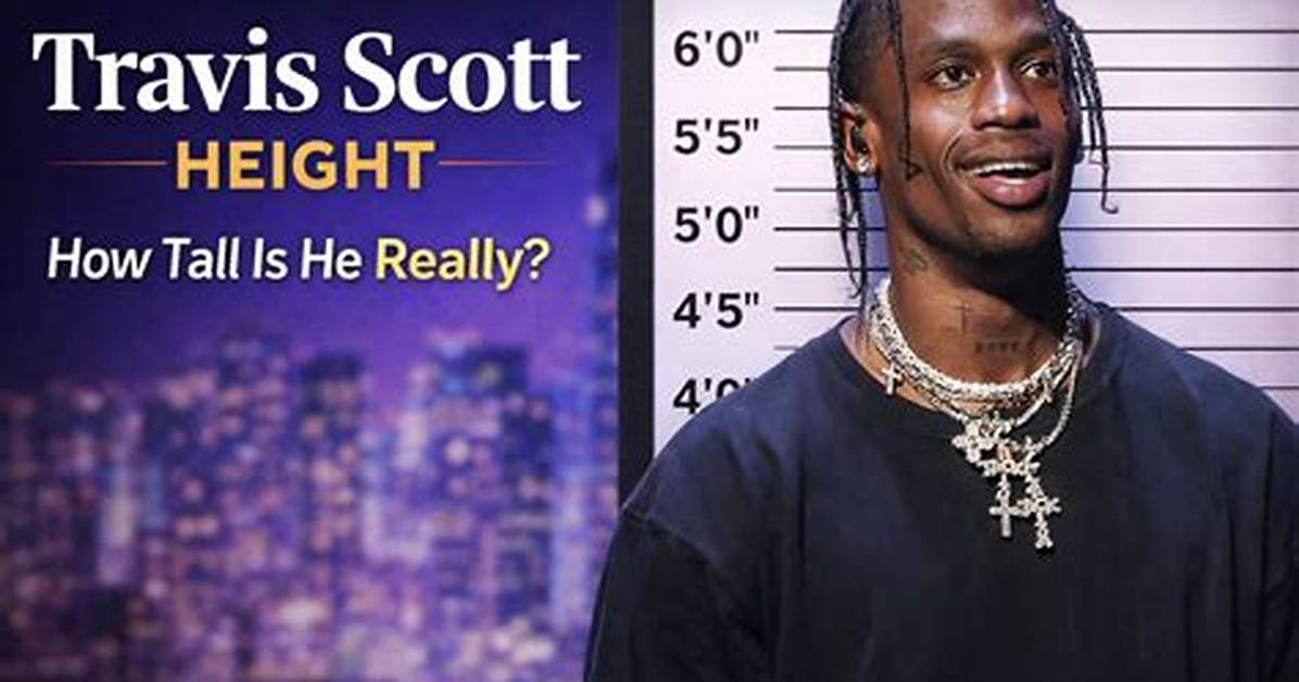 Travis Scott Height in Feet