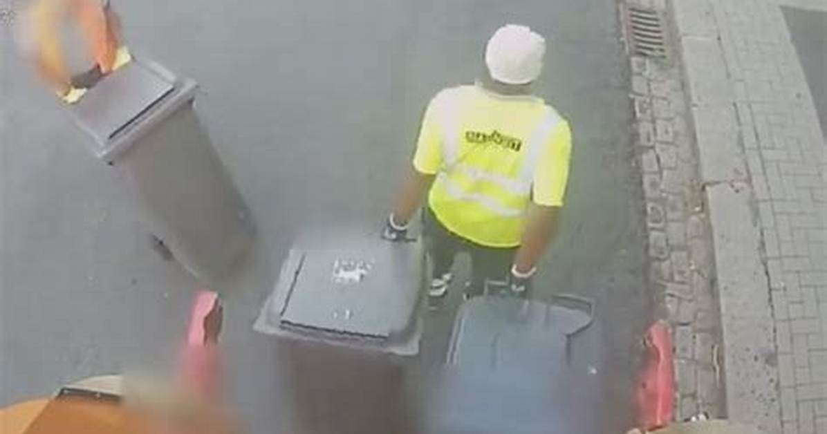Two Workers Narrowly Escape on Video